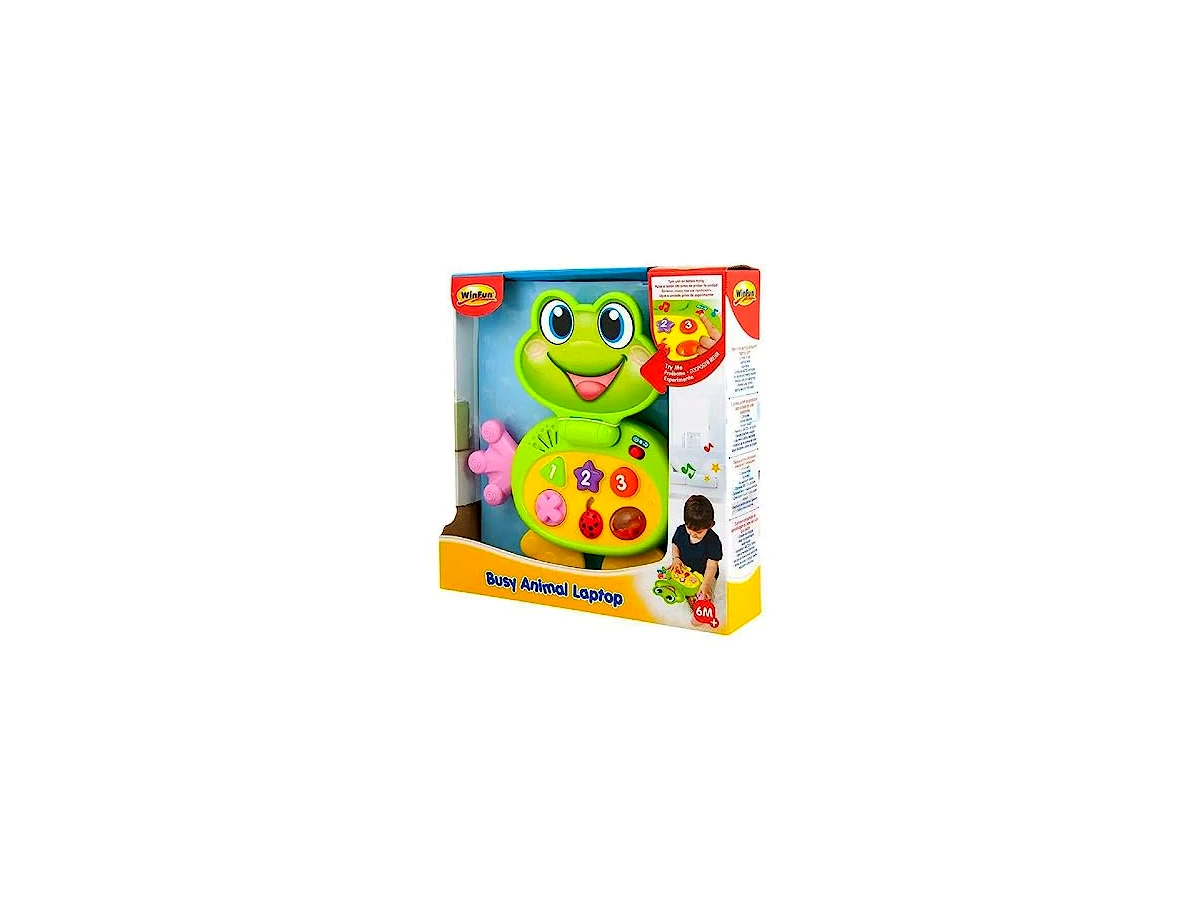 Laptop Infantil Winfun Sapinho Interativo Som e Luz Yes Toys (Modelo 8001-55)