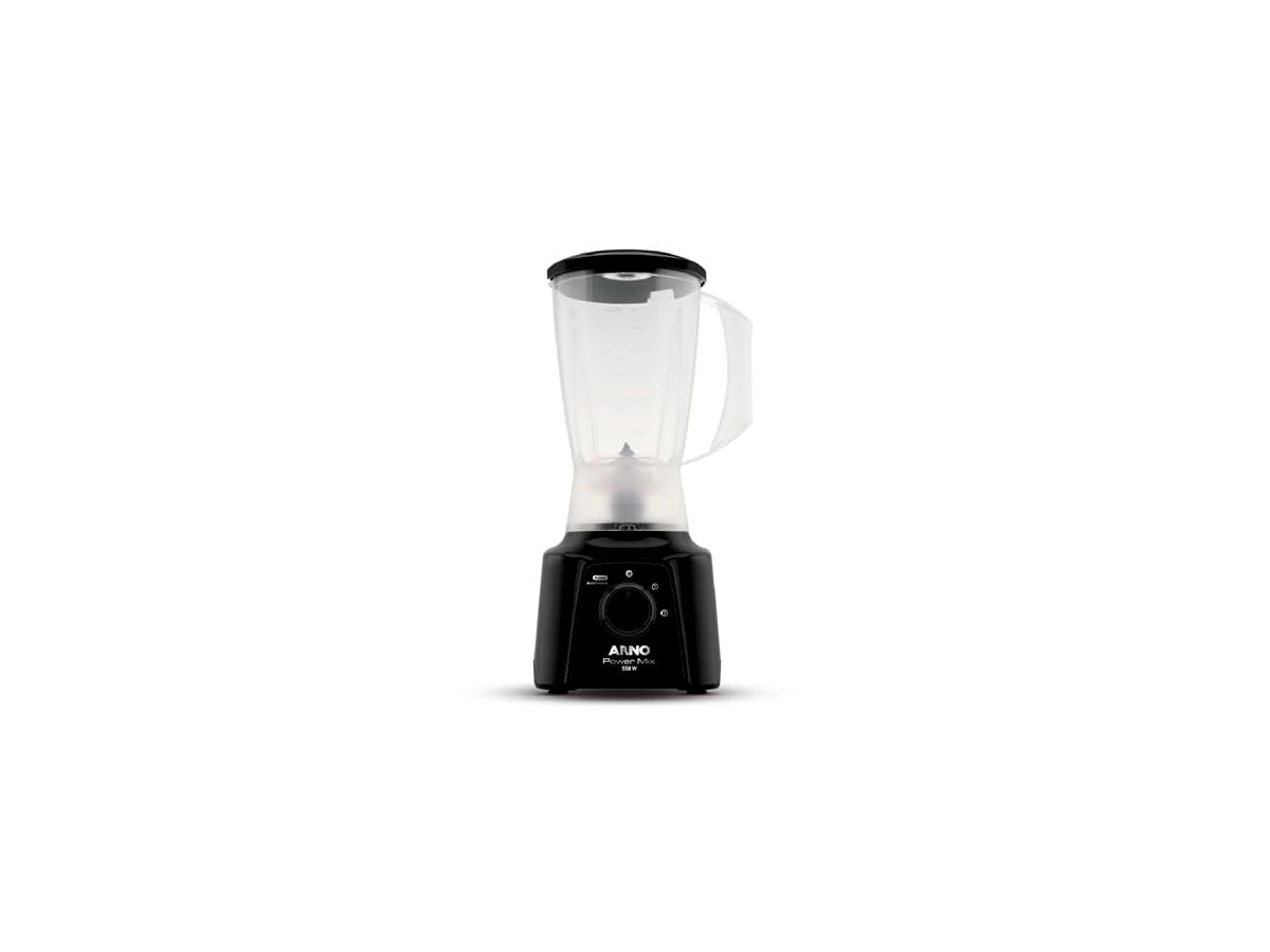 Liquidificador Arno Power Mix LQ10, 550W, 2 Velocidades, Copo SAN 2L, Preto