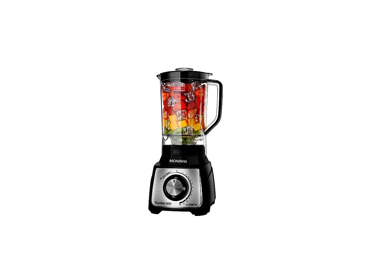 Liquidificador Mondial Turbo Inox L-1200 BI 1200W 3 Litros