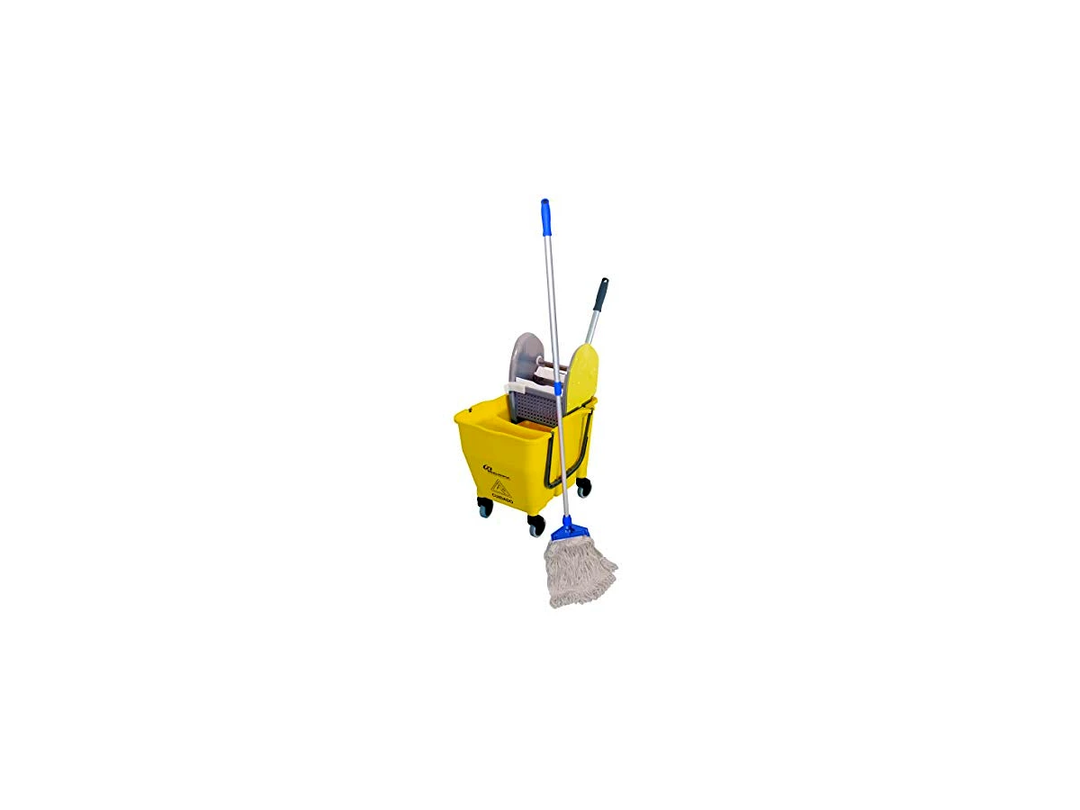 Kit Conjunto Mop Úmido com Balde Espremedor Doblô 30 Litros Bralimpia