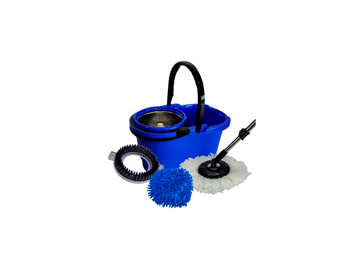 Balde Perfect Mop Pro 360 Inox Azul 16L