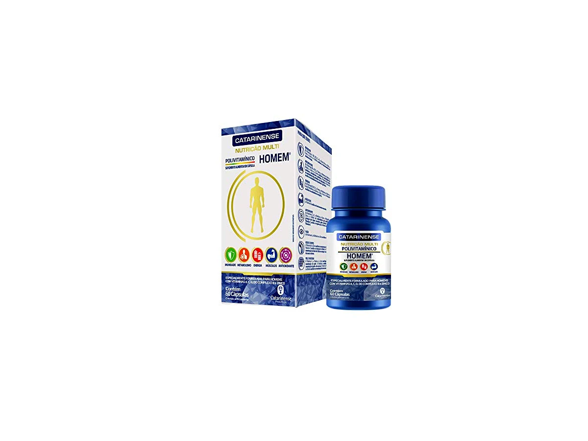 Polivitamínico A-Z Homem Catarinense (60 Cápsulas)