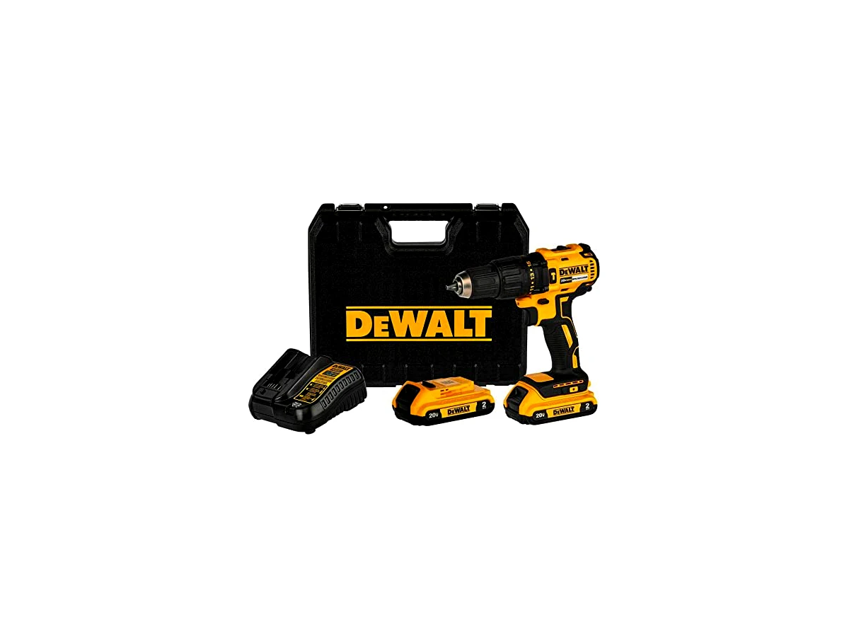 Parafusadeira e Furadeira de Impacto a Bateria 20V MAX Brushless DeWalt DCD7781D2-BR com 2 Baterias, Carregador e Maleta