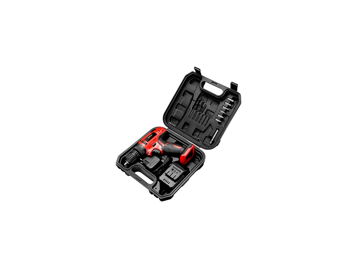 Furadeira e Parafusadeira a Bateria 12V Mondial Power Tools FPF-06M com Maleta e 11 Acessórios Bivolt