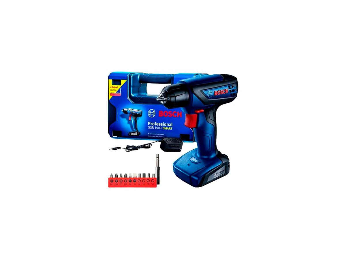 Parafusadeira e Furadeira a Bateria Bosch GSR 1000 Smart 12V
