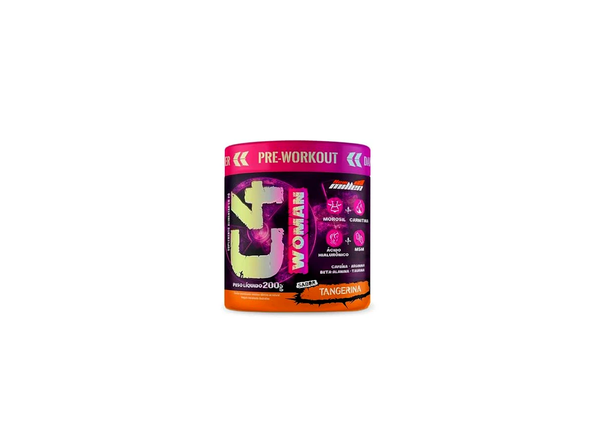 C4 Woman Pré-Treino Sabor Tangerina 200g - New Millen