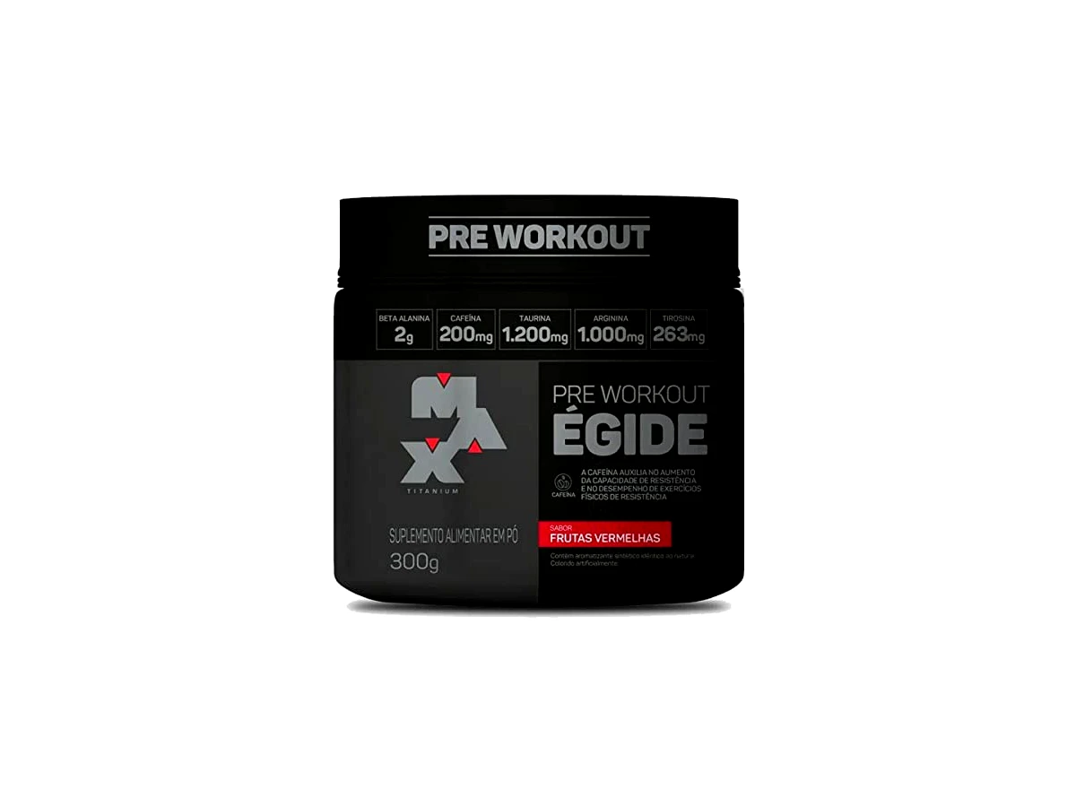 Égide Pré-Treino Sabor Frutas Vermelhas 300g - Max Titanium