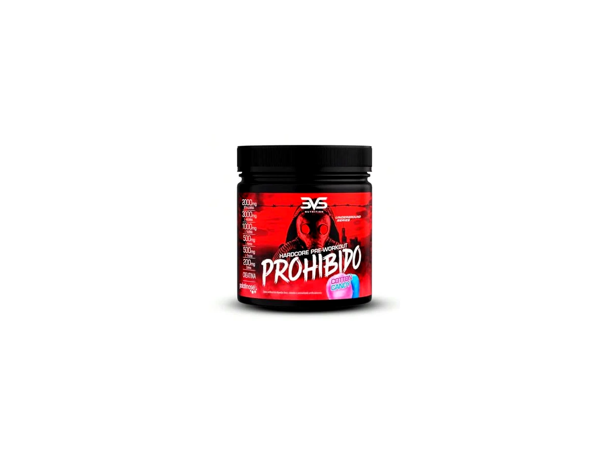 3VS Nutrition Prohibido Hardcore - Sabor Algodão Doce (360g)