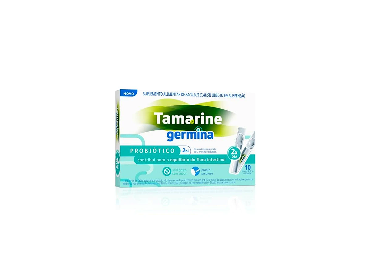 Probiótico Germina 2BI Tamarine Sem Sabor 10 Frascos de 5ml - Tamarine
