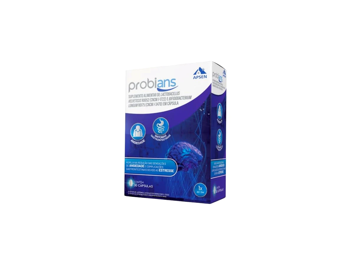 Aché Probians Lactobacillus helveticus R0052 e Bifidobacterium longum R0175 30 Cápsulas