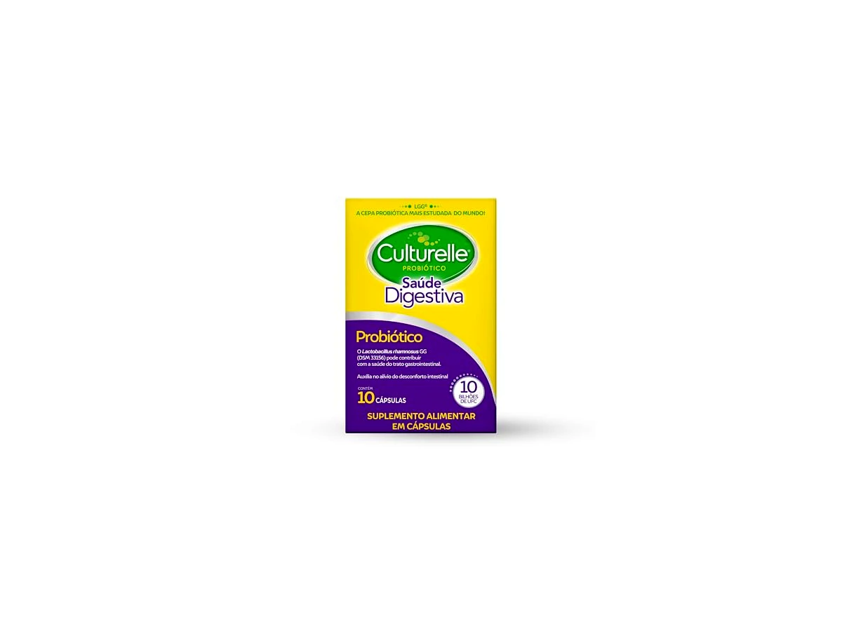 Culturelle Saúde Digestiva Lactobacillus rhamnosus GG 10 Bilhões UFC 30 Cápsulas