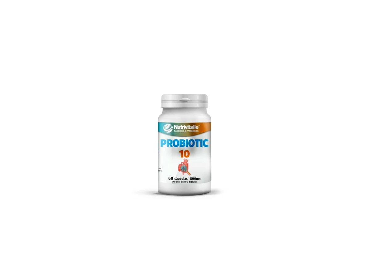 Probiotic 10 800 mg 60 Cápsulas Nutrivitalle
