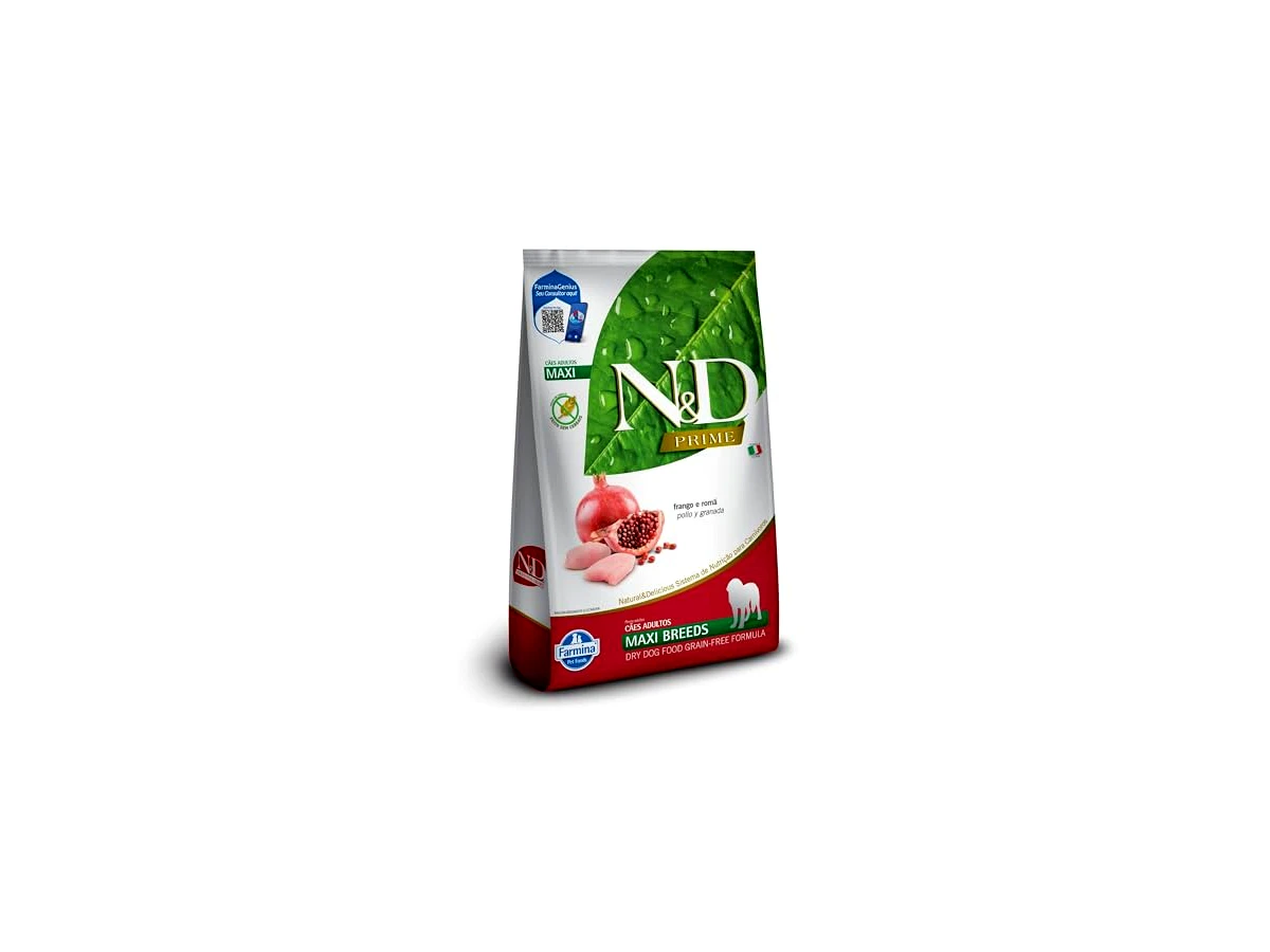 N&D PRIME Ração Farmina N&D Prime Frango E Romã Cães Adultos Raças Grandes - 10 1Kg