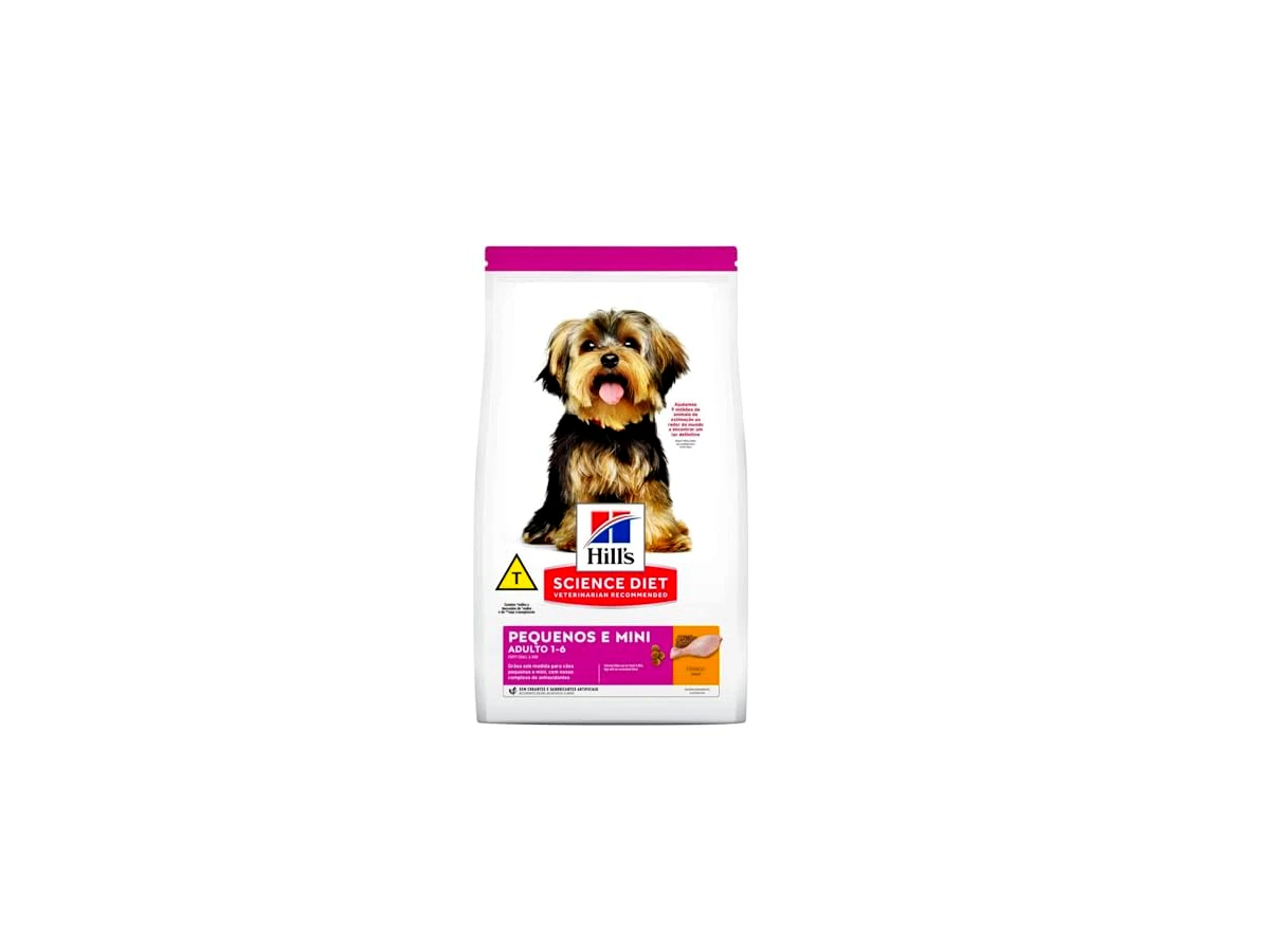 Ração Hill's Science Diet Manutenção Saudável Pedaços Pequenos para Cães Adultos Raças Minis e Pequenas - 2,4kg