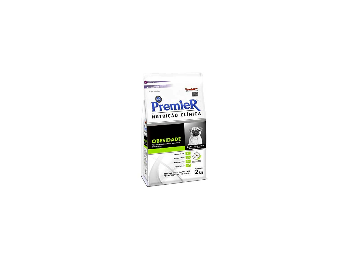 Premier nutrição clínica obesidade cães de pequeno porte 2kg Premier Pet para Todas Pequeno Todas as fases -