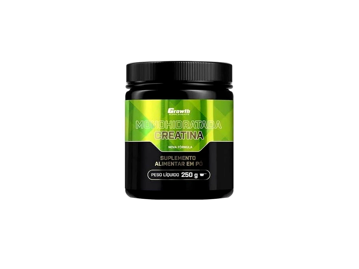 Creatina Monohidratada 100% Pura Creapure em Pó (250g) - Growth Supplements