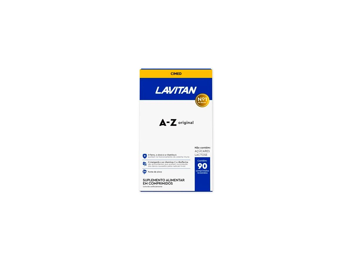 Lavitan A-Z Original Suplemento Vitamínico Cimed - 90 Comprimidos Revestidos