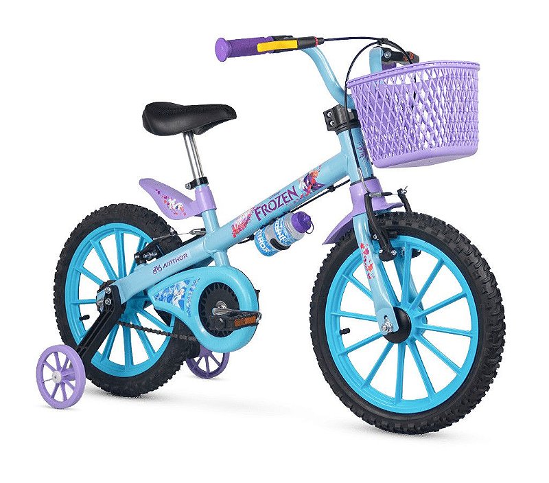 Bicicleta Infantil Aro 16 Nathor com Limitador de Giro e Freio V-Brake