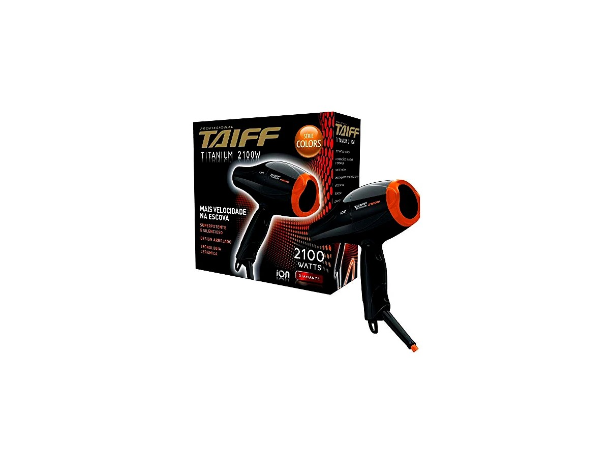 Secador de Cabelo Taiff Titanium 2100W Motor AC